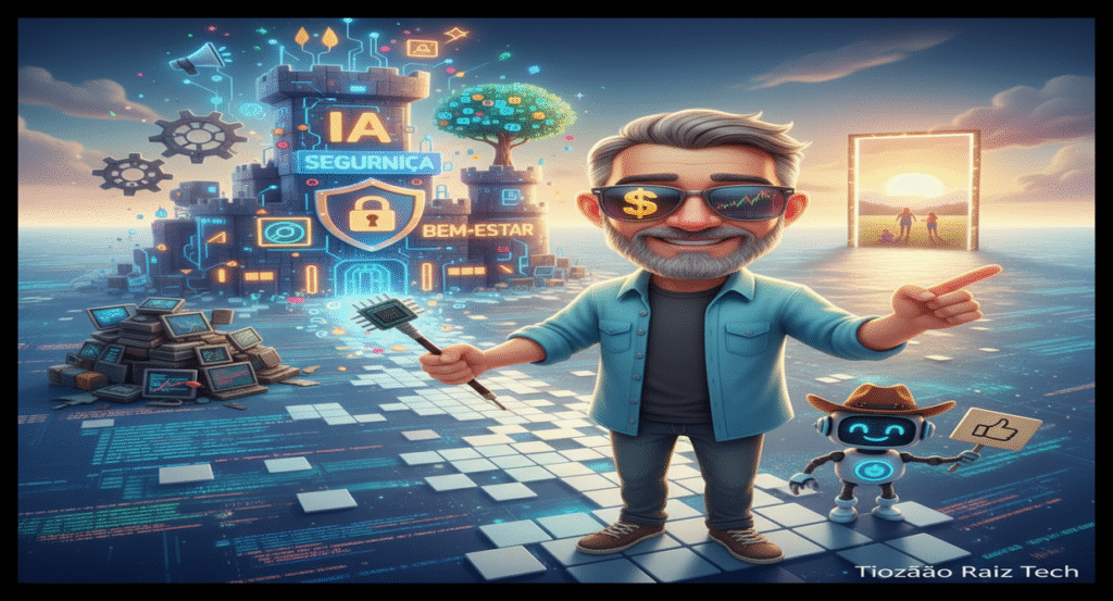 Liberdade Digital: IA, Segurança e Bem-Estar na Prática, Mermão!